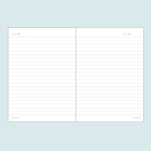Lined pages - DESIGN GOMGOM My You Common days wire-bound lined notebook