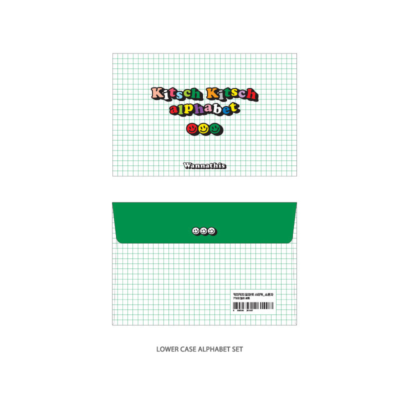 Lower Case Alphabet - Wanna This Kitsch Kitsch Alphabet And Number Sticker Set