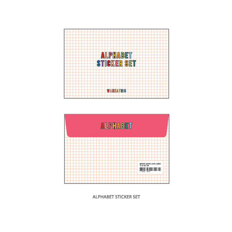 Alphabet set - Wanna This Blackline Alphabet and Number sticker set Alphabet set - Wanna This Blackline Alphabet and Number sticker set