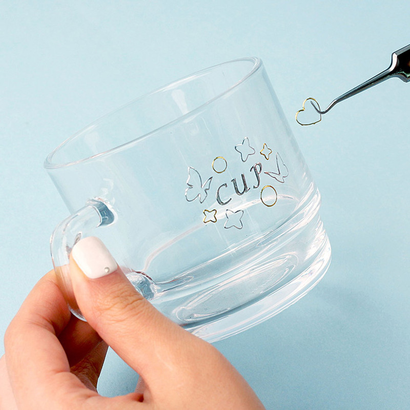 Usage example - Wanna This Twinkle line gold and silver sticker