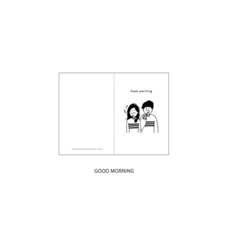 Good Morning - DESIGN GOMGOM My You mini card and envelope set Good Morning - DESIGN GOMGOM My You mini card and envelope set
