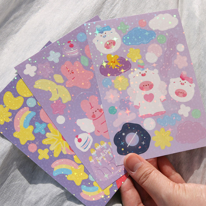 DESIGN GOMGOM Reeli removable glitter sticker DESIGN GOMGOM Reeli removable glitter sticker