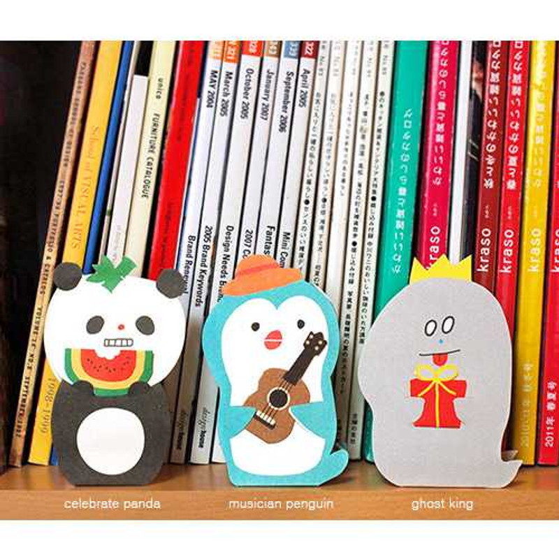 Jam studio Stand up cute animal message card with envelope Jam studio Stand up cute animal message card with envelope