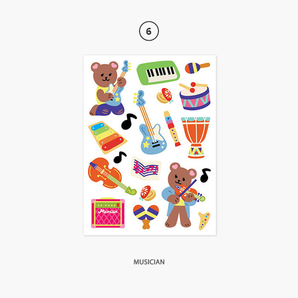 06. Musician - Second Mansion Project object my juicy bear removable sticker