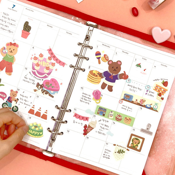 Usage example of Second Mansion Project object my juicy bear removable sticker