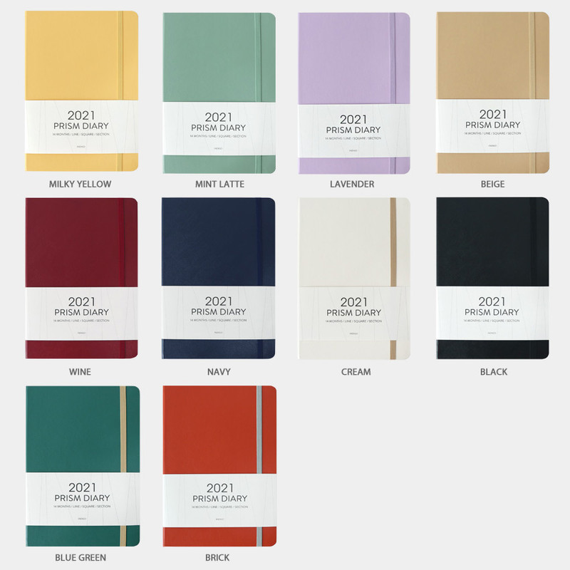 Color - Indigo 2021 Prism dated monthly planner notebook