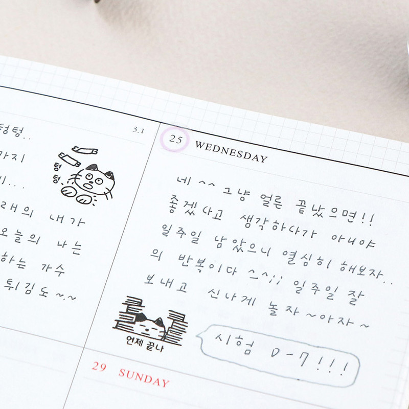Usage example - ICONIC Meow self inking stamp