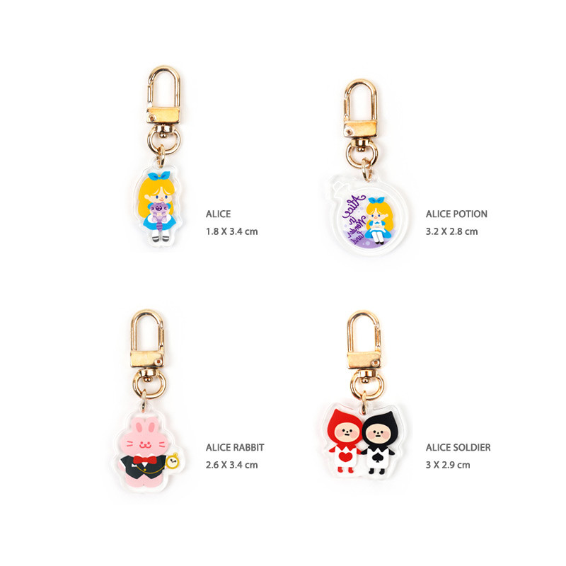 Option - Bookfriends Alice and Anne acrylic keyring