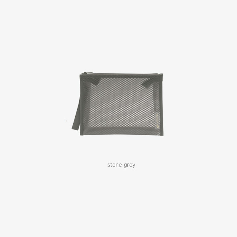 Stone Gray - Byfulldesign Travelus medium coated mesh pouch ver3 Stone Gray - Byfulldesign Travelus medium coated mesh pouch ver3