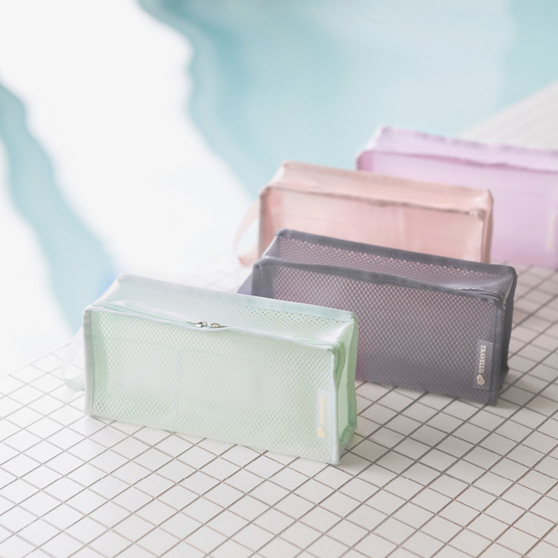 Byfulldesign Travelus cube long coated mesh pouch