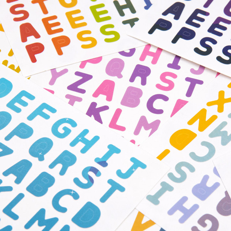 Ardium My Color upper case Alphabet sticker Ardium My Color upper case Alphabet sticker