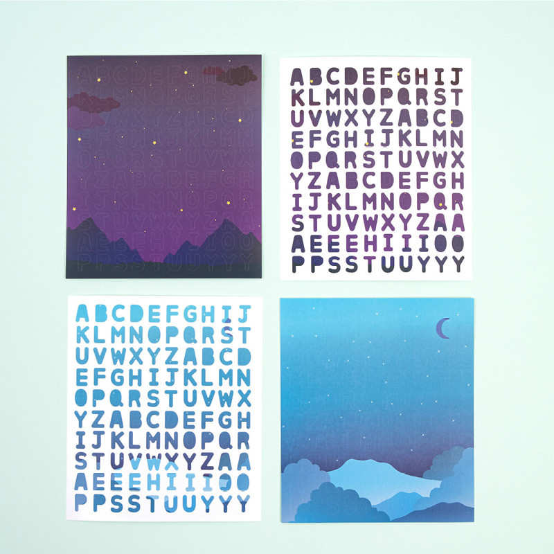 Detail of Ardium My Color upper case Alphabet sticker Detail of Ardium My Color upper case Alphabet sticker