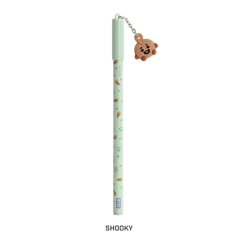 SHOOKY - BT21 Baby mascot balck ballpoint pen 0.5mm