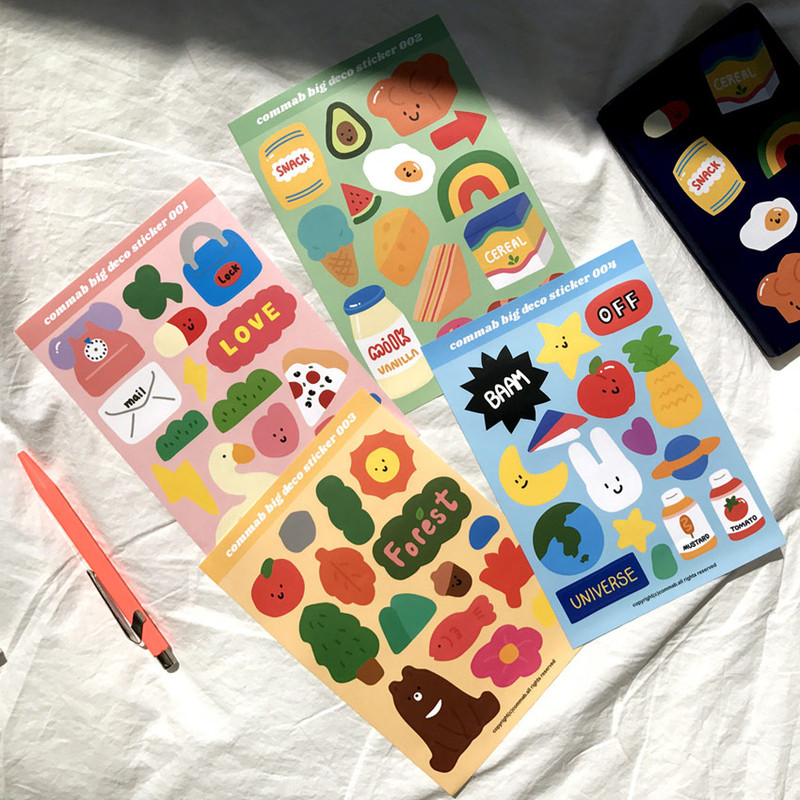 Design comma-B Big deco paper sticker