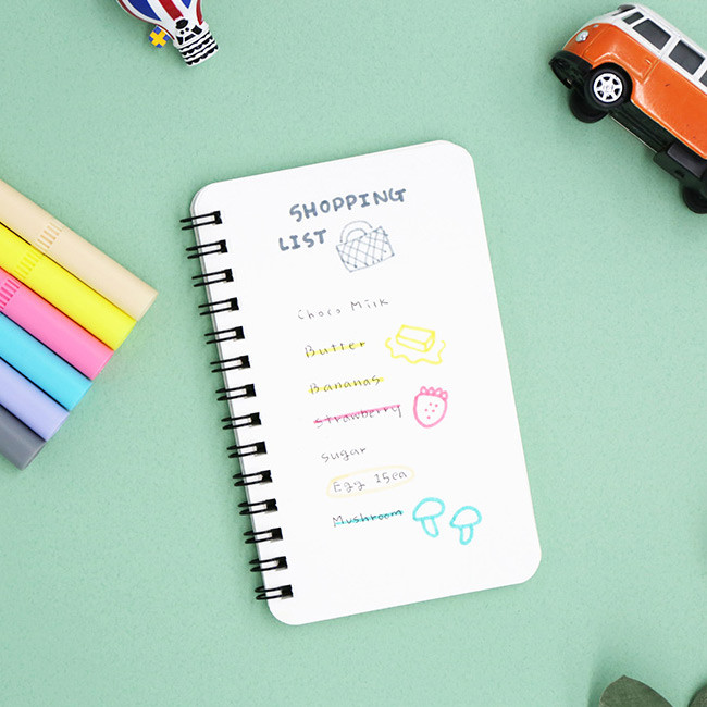 Usage example - ROMANE Four seasons double ended color pen set