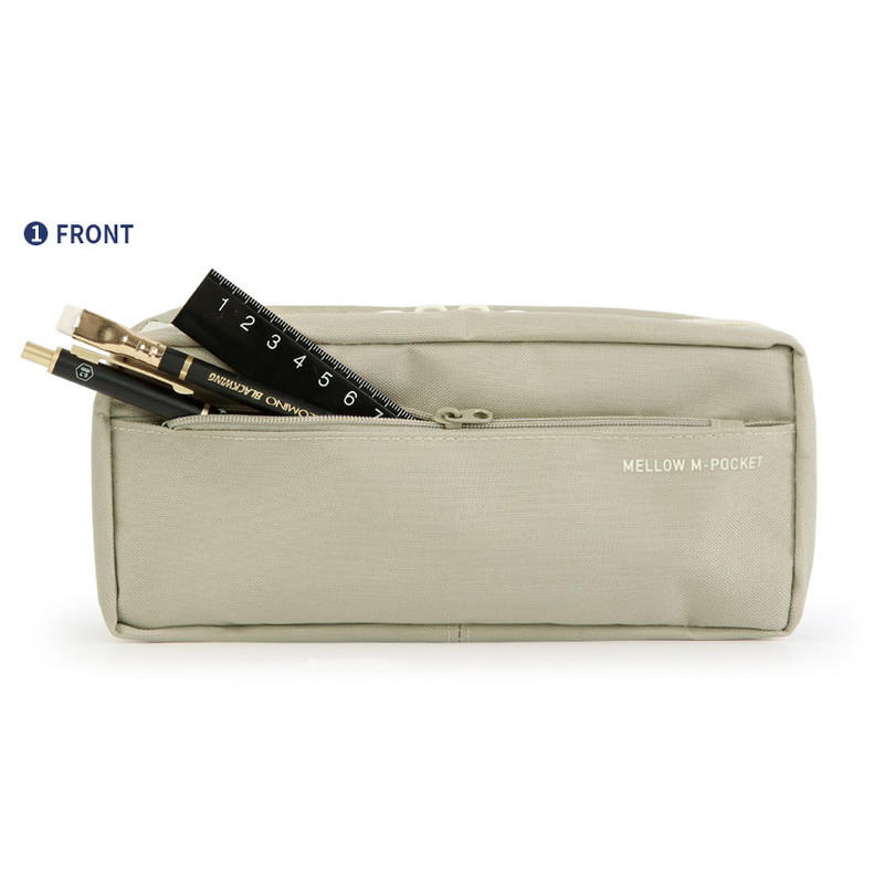 Front pocket - Monopoly Mellow M-pocket zipper pencil case pouch ver2 Front pocket - Monopoly Mellow M-pocket zipper pencil case pouch ver2