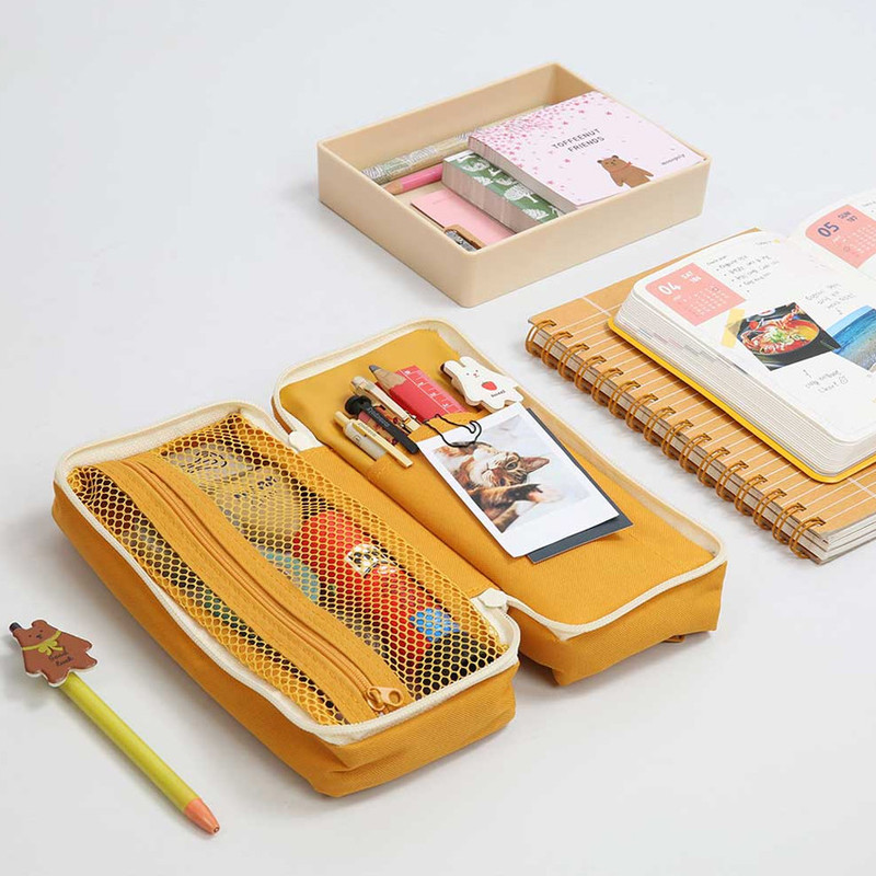 Monopoly Mellow M-pocket zipper pencil case pouch ver2 Monopoly Mellow M-pocket zipper pencil case pouch ver2