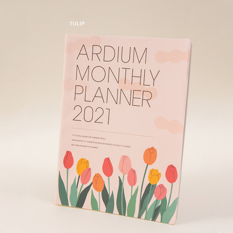 Tulip - Ardium 2021 large dated monthly planner scheduler Tulip - Ardium 2021 large dated monthly planner scheduler