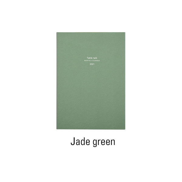 Jade Green - Antenna Shop 2021 Table talk A5 dated weekly diary planner