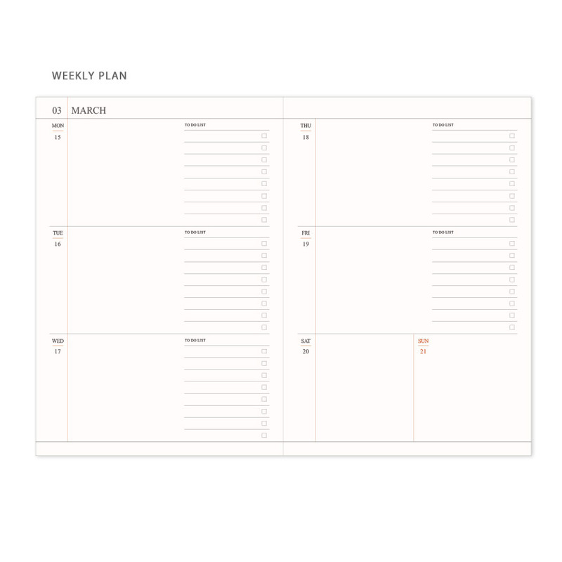 Weekly plan - Indigo 2021 Official dated weekly diary planner