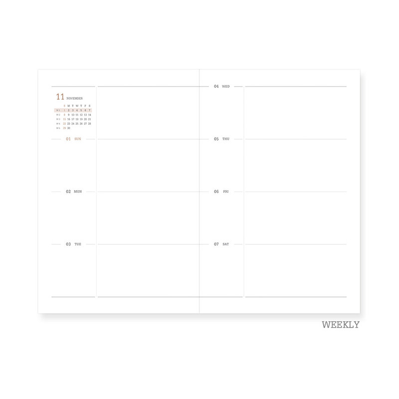 Weekly plan - Indigo 2021 Official soft dated weekly diary planner
