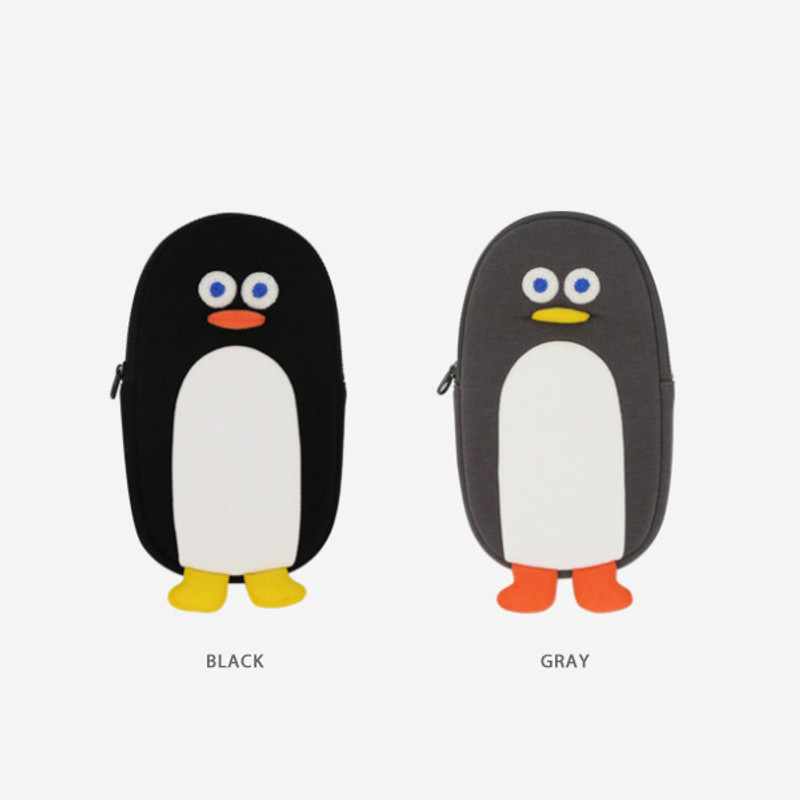 Color - ROMANE Brunch Brother penguin zipper pencil case Color - ROMANE Brunch Brother penguin zipper pencil case