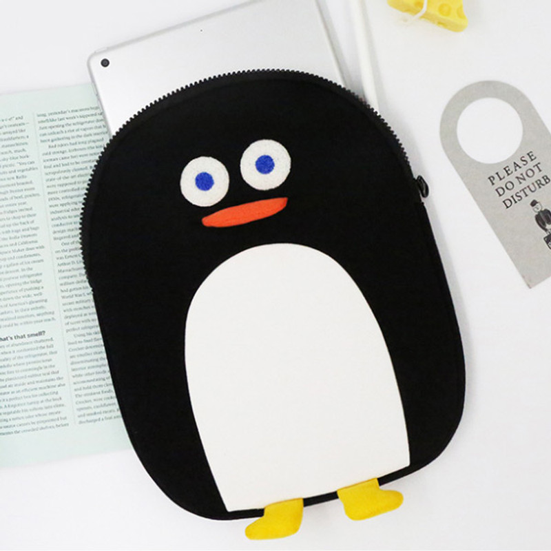 Black - ROMAaNE Penguin iPad Pro tablet PC 11 inches sleeve case