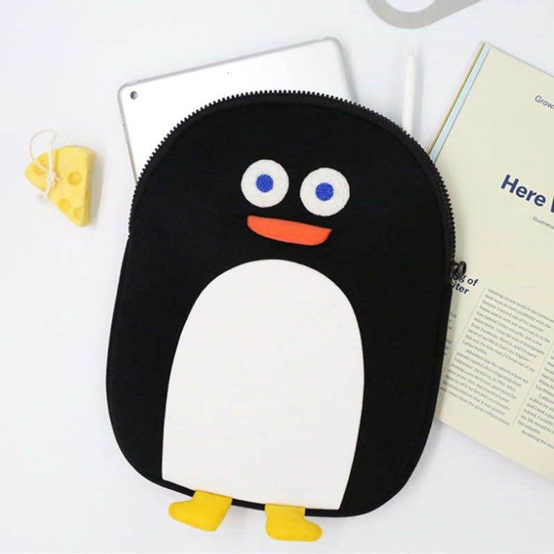 Black - ROMAaNE Penguin iPad Pro tablet PC 11 inches sleeve case