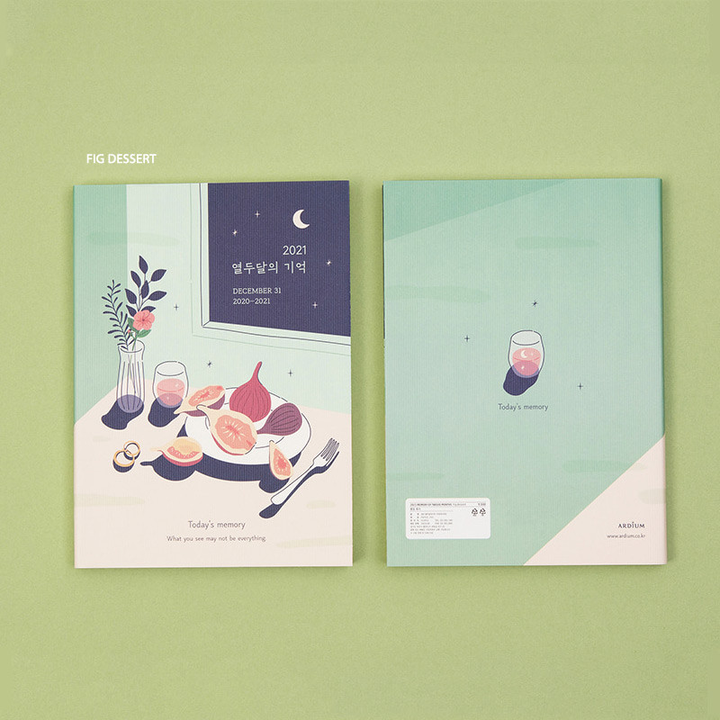 FIG DESSERT - Ardium 2021 Today's memory dated weekly diary planner
