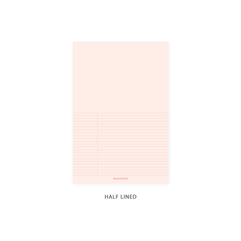 Half Lined - Bookfriends Colored A6 memo writing pads Half Lined - Bookfriends Colored A6 memo writing pads