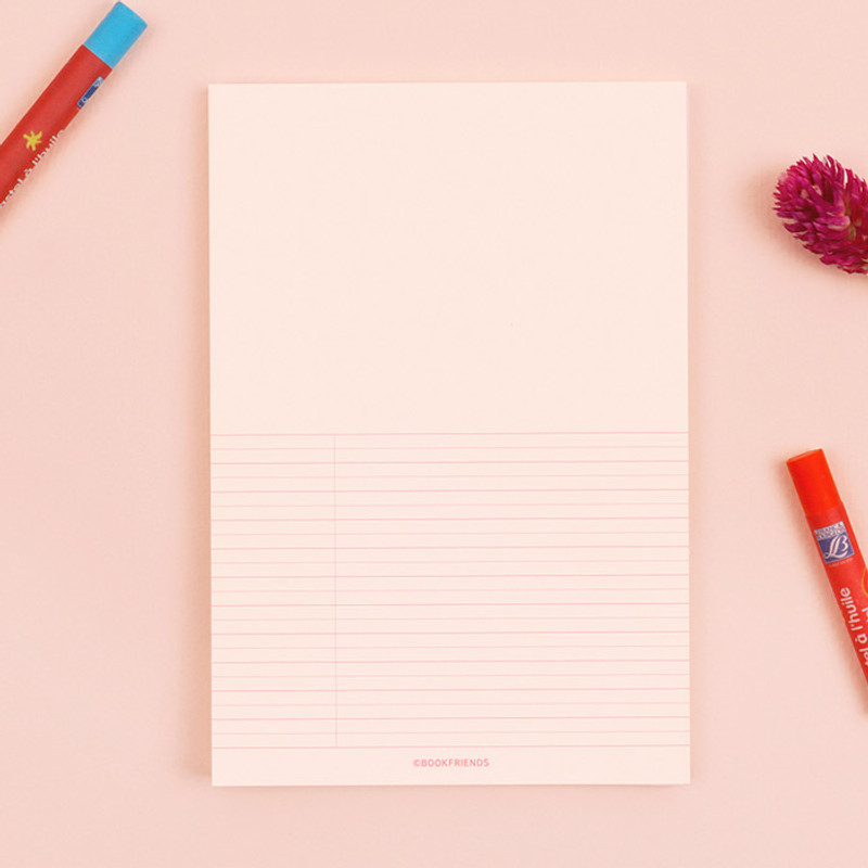Half grid - Bookfriends Colored A6 memo writing pads Half grid - Bookfriends Colored A6 memo writing pads