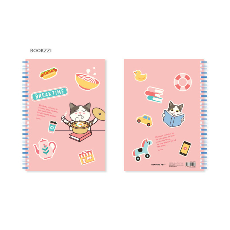 Bookzzi - Bookfriends Reading pet wire bound blank notebook Bookzzi - Bookfriends Reading pet wire bound blank notebook