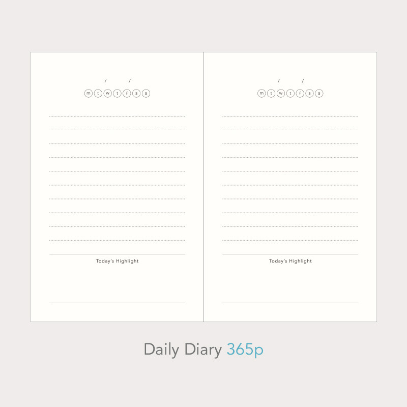 Daily diary - Paperian Today's highlight small undated daily journal diary