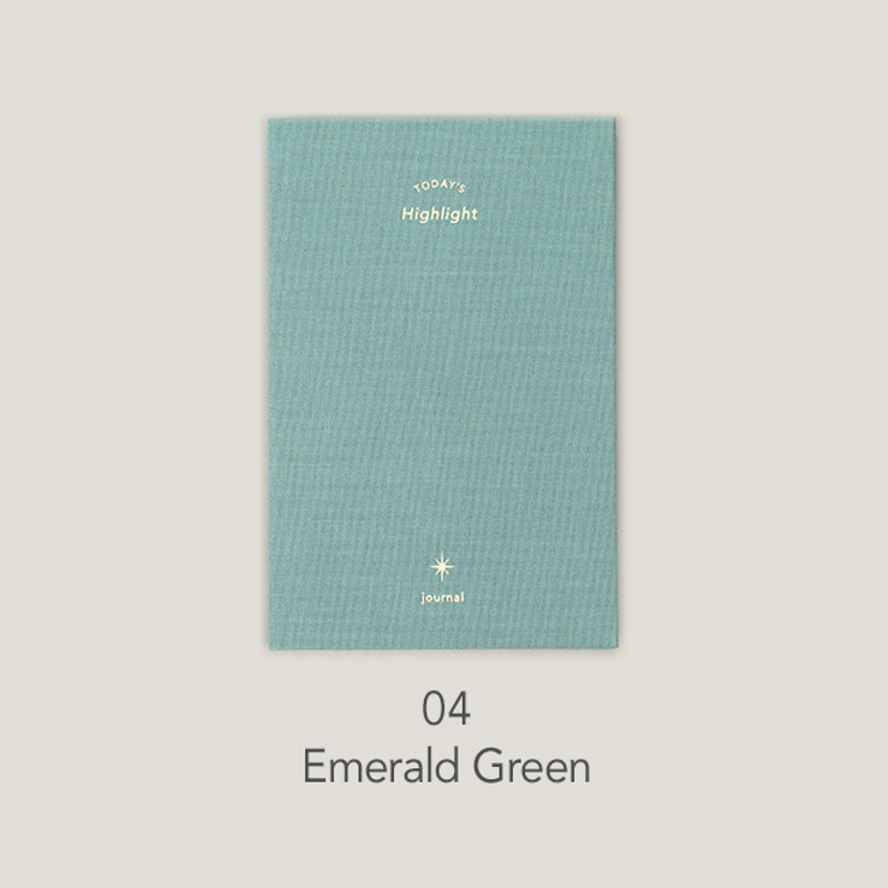 Emerald green - Paperian Today's highlight small undated daily journal diary