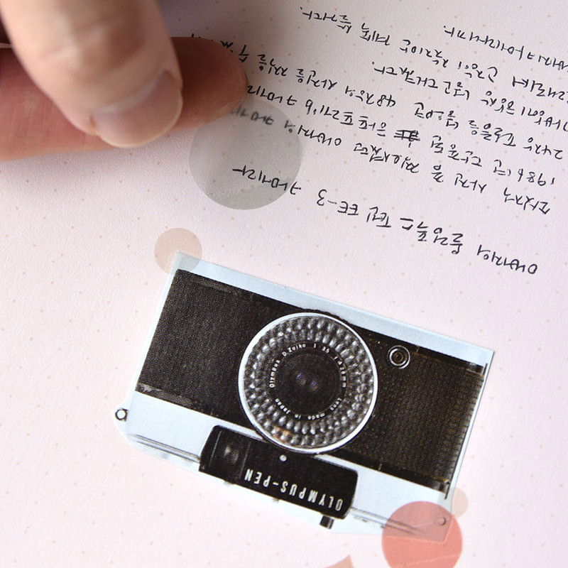 Usage example - Play Obje Twinkle 6-ring translucent sticker sheet set Usage example - Play Obje Twinkle 6-ring translucent sticker sheet set