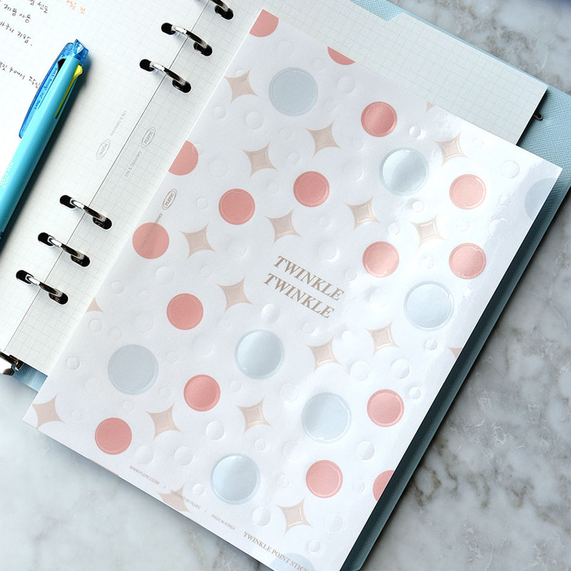 Play Obje Twinkle 6-ring translucent sticker sheet set Play Obje Twinkle 6-ring translucent sticker sheet set