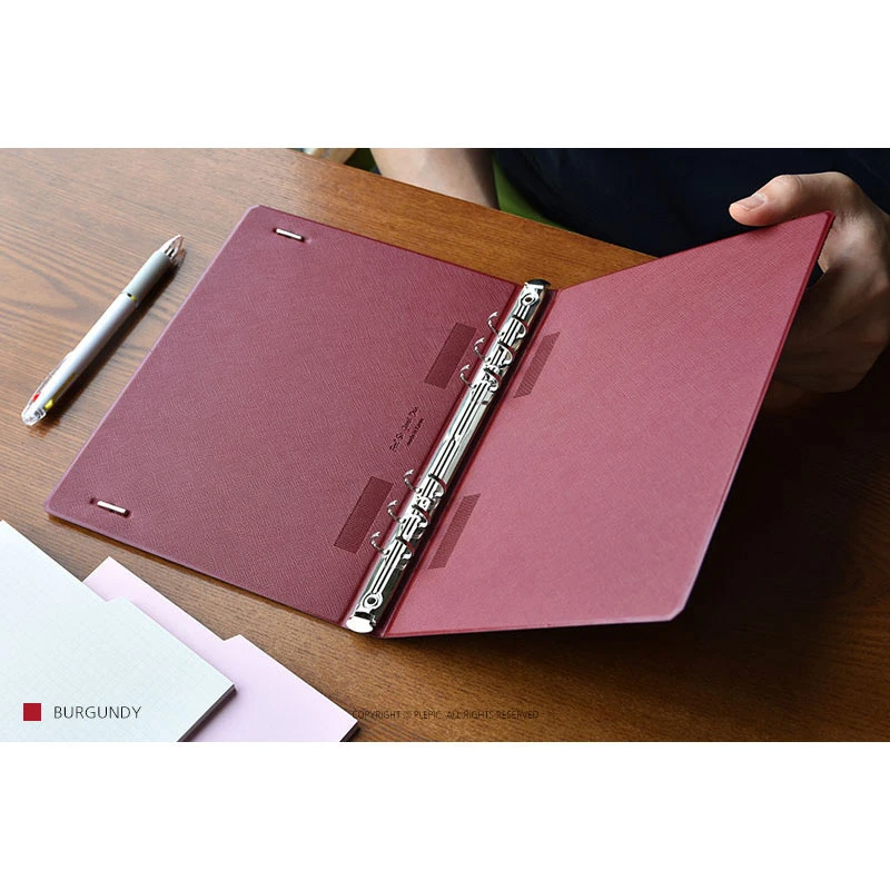Sturdy metal 6 ring - Play Obje Classy A5 6-ring slim metal binder planner book