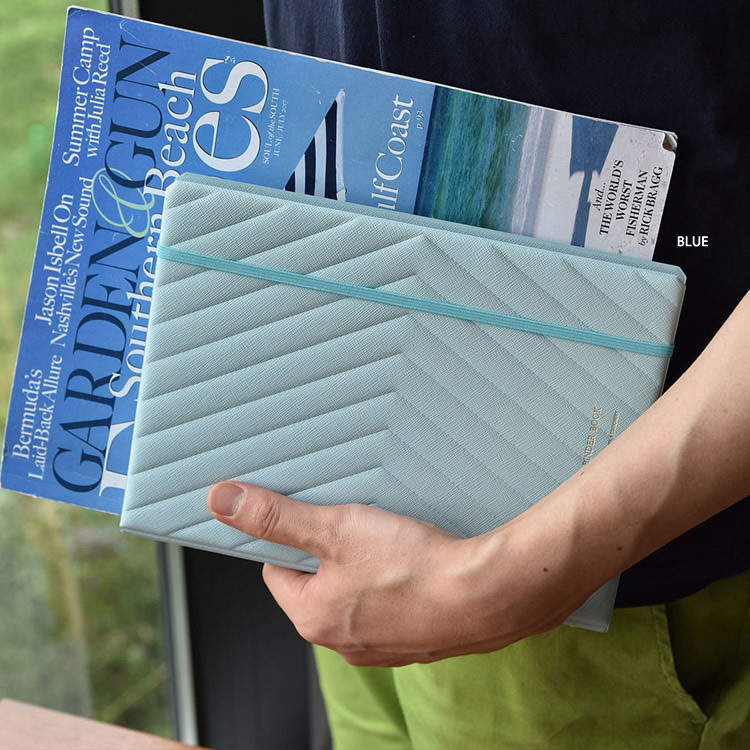 Blue - Play Obje Classy A5 6-ring slim metal binder planner book