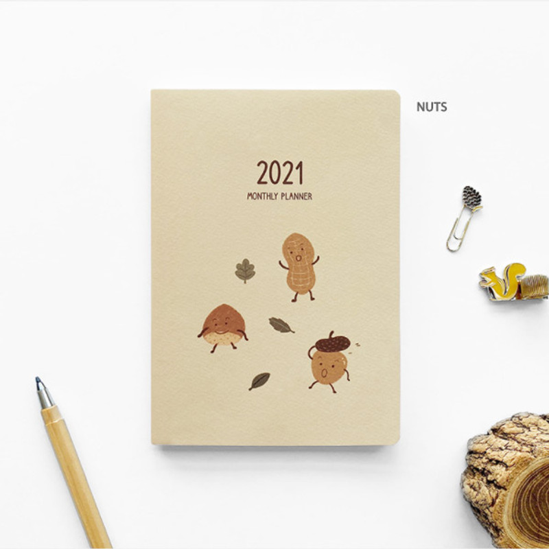 Nuts - O-CHECK 2021 Spring come dated monthly planner scheduler