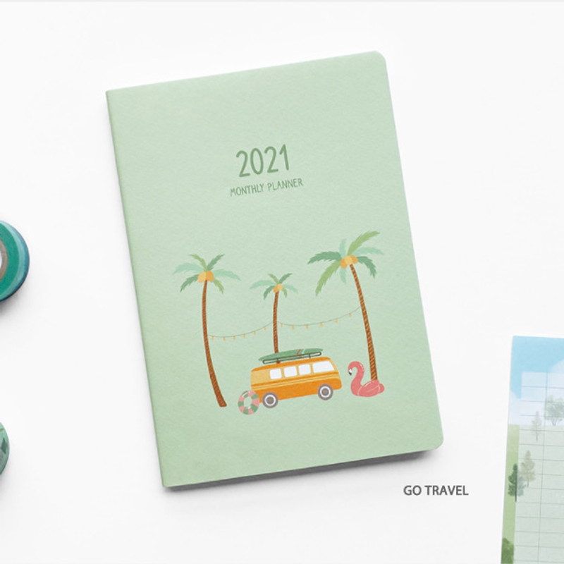 Go Travel - O-CHECK 2021 Spring come dated monthly planner scheduler