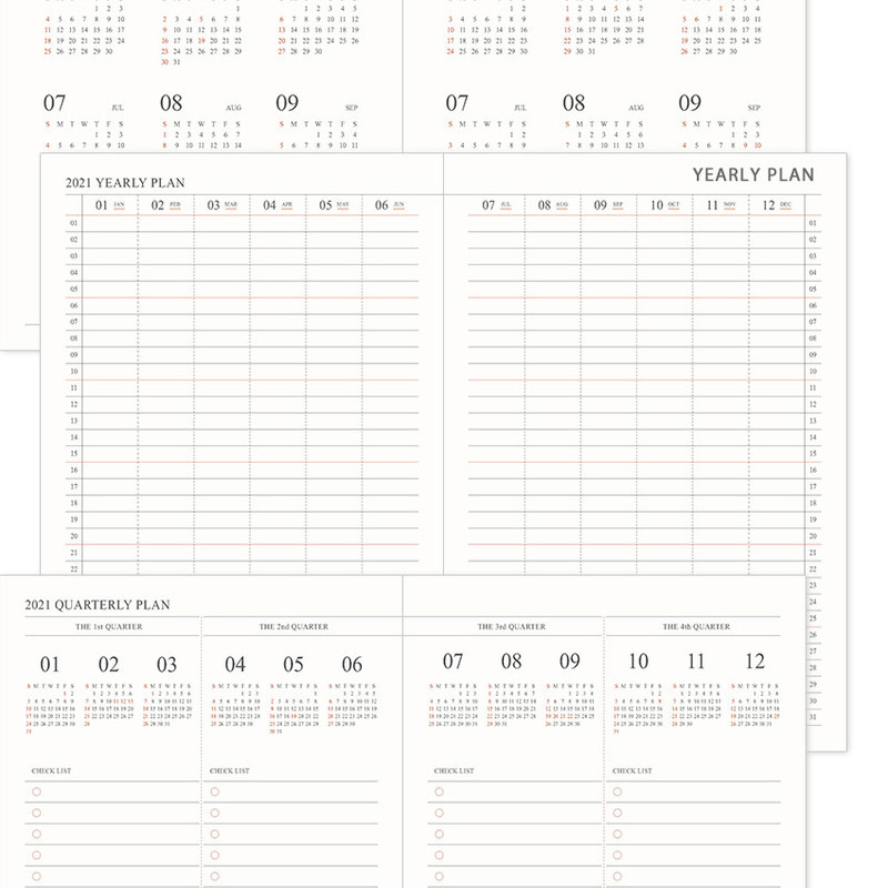 Yearly plan - Indigo 2021 Official small dated monthly planner scheduler