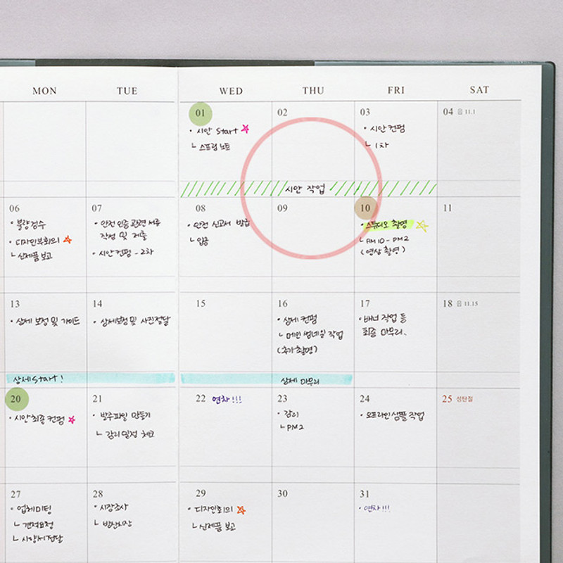 Monthly plan - Indigo 2021 Official small dated monthly planner scheduler