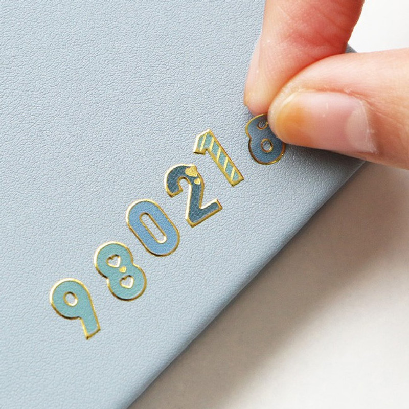 Usage example - Gold silhouette Alphabet and Number removable sticker set Usage example - Gold silhouette Alphabet and Number removable sticker set