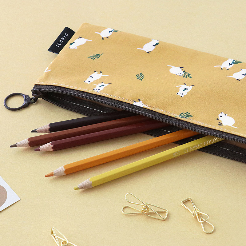 ICONIC Comely flat zipper pencil case