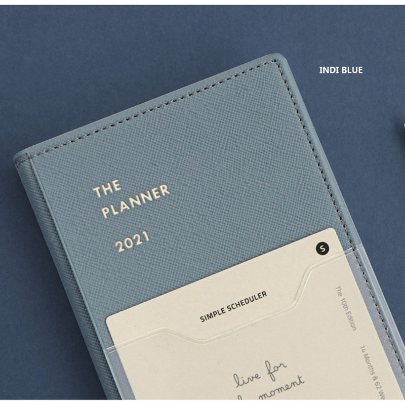 Indi blue - Iconic 2021 Simple small dated weekly planner Indi blue - Iconic 2021 Simple small dated weekly planner