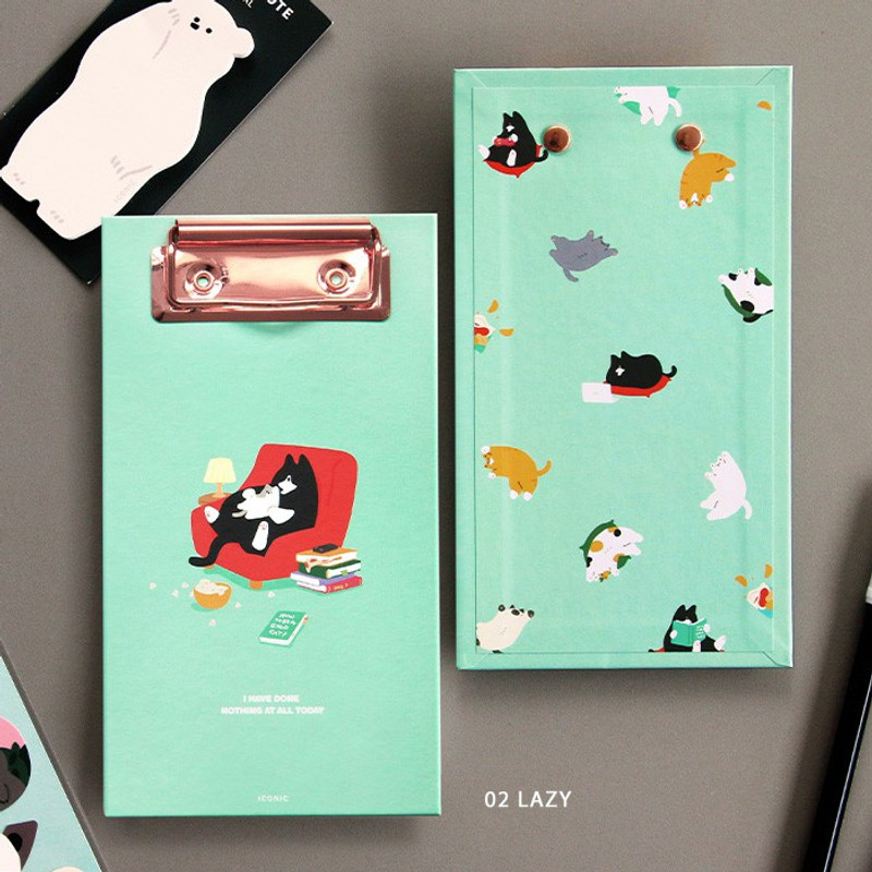 02 Lazy  - ICONIC Merry clipboard memo holder 02 Lazy  - ICONIC Merry clipboard memo holder