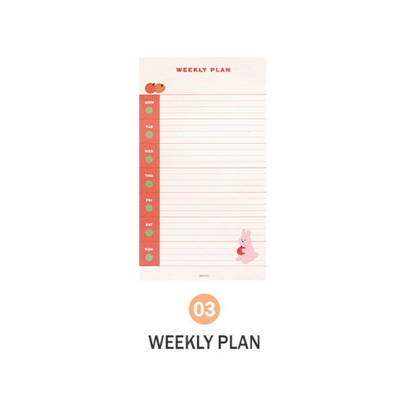 03 Weekly plan - ICONIC Merry memo checklist planner notepads 03 Weekly plan - ICONIC Merry memo checklist planner notepads