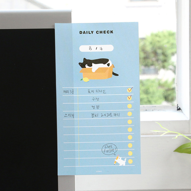 Usage example - ICONIC Merry memo checklist planner notepads Usage example - ICONIC Merry memo checklist planner notepads
