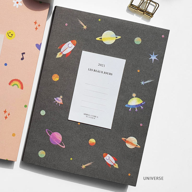 Universe - O-check 2021 Les beaux jours dated weekly diary planner Universe - O-check 2021 Les beaux jours dated weekly diary planner