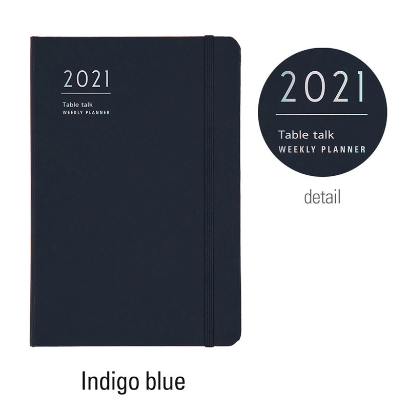 Indigo blue - Antenna Shop 2021 Table talk A5 dated weekly planner